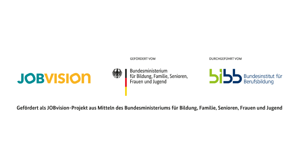 JOBvision Logoleiste - Bundesministerium für Bildung, Familie, Senioren, Frauen und Jugend & Bundesinstitut für Berufsbildung