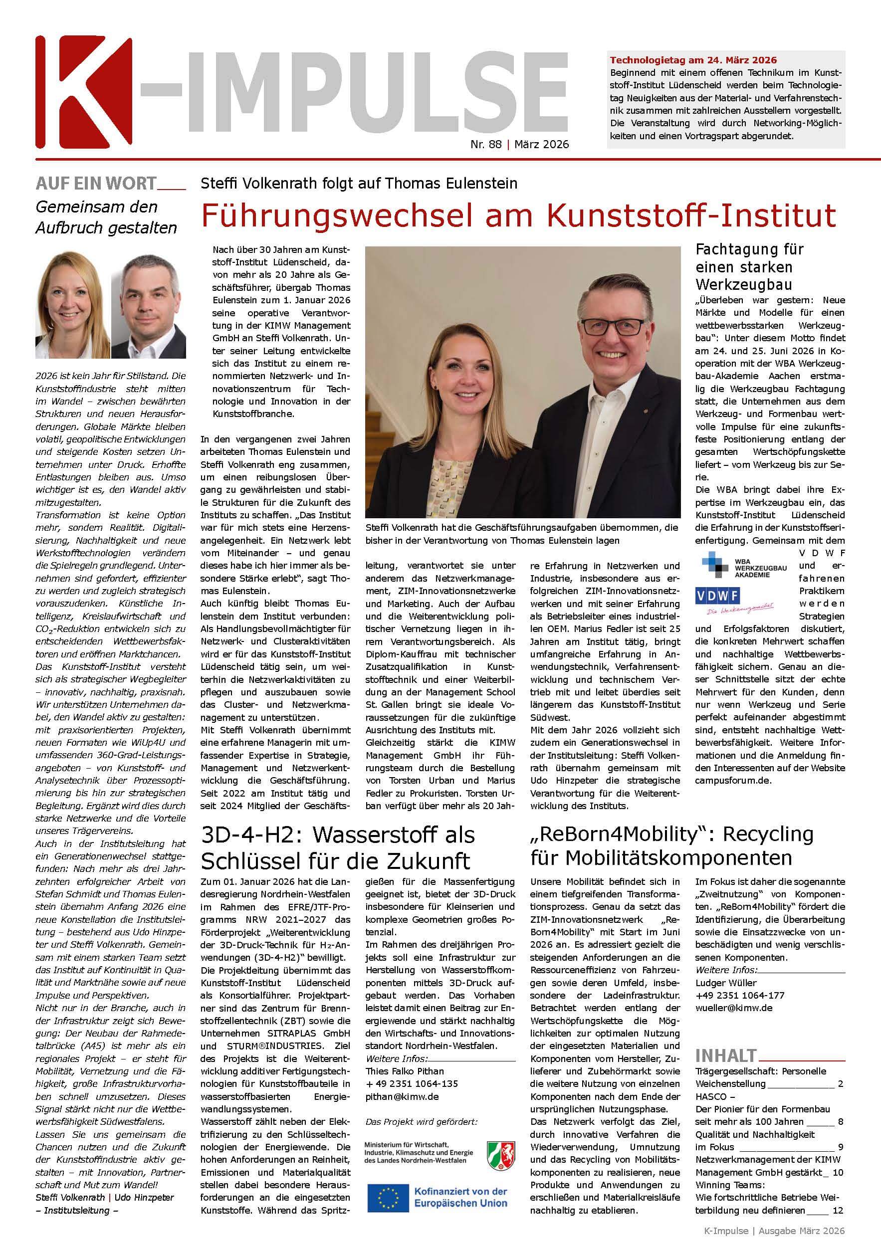 Titelbild der aktuellen K-Impulse-Ausgabe