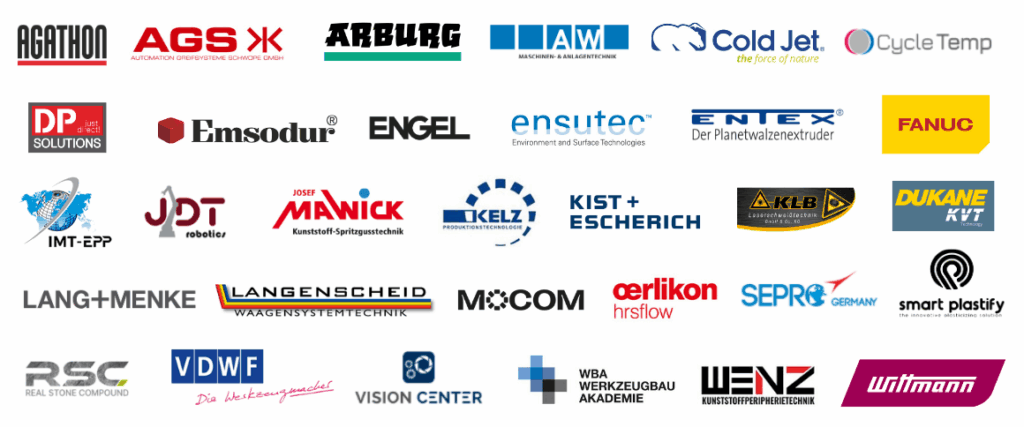 Auflistung der Logos aller am Technologietag mitwirkenden Unternehmen