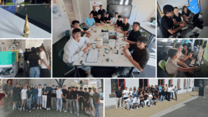 Praxisnahe Einblicke in die Kunststofftechnik:Fotocollage von Schüler eines Lüdenscheider Gymnasiums zur Preojekwoche